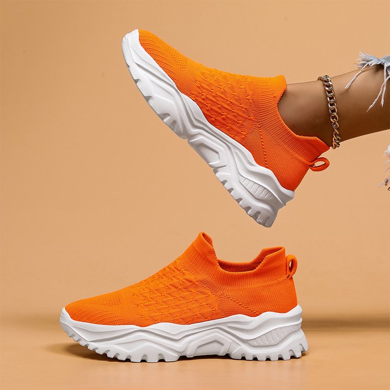 Ortho Cloud Slip Ons (Orange White)