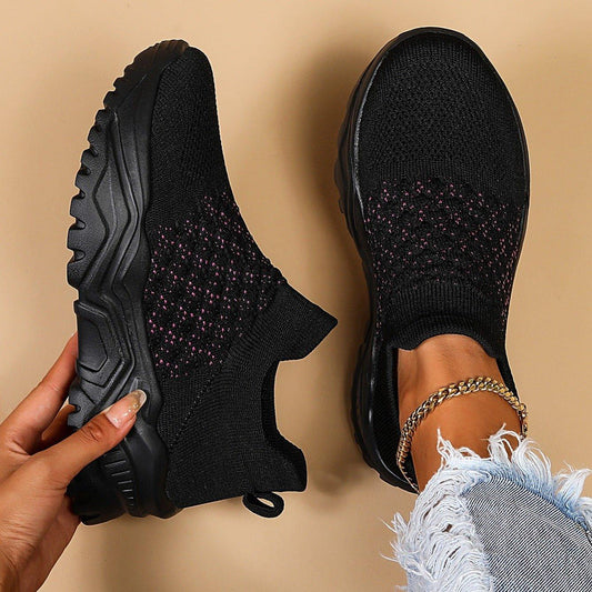 Ortho Cloud Slip Ons (Black Pink Polka Dots)