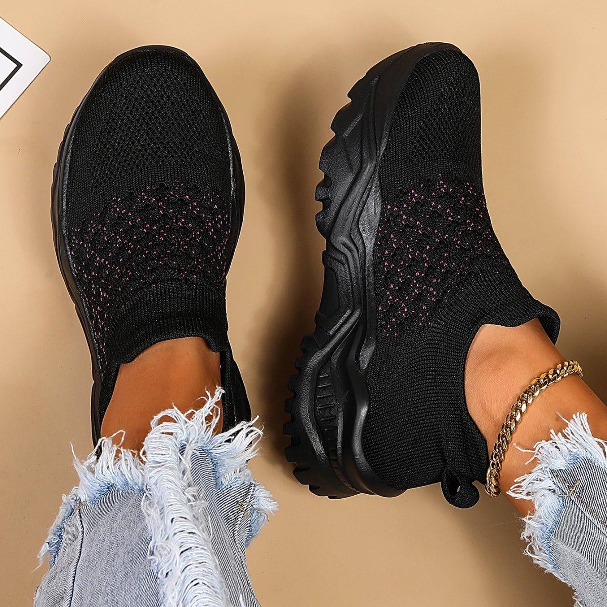 Ortho Cloud Slip Ons (Black Pink Polka Dots)