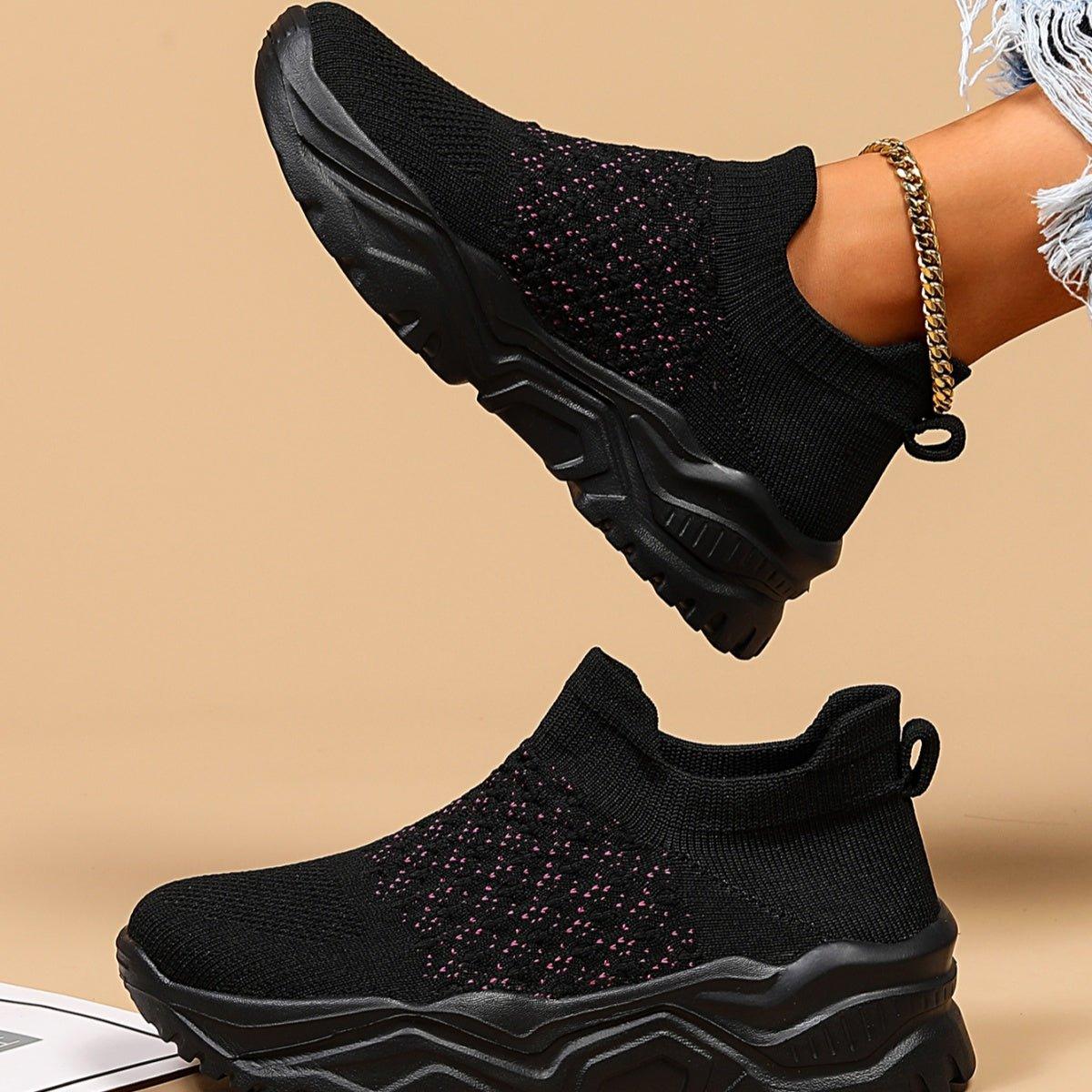 Ortho Cloud Slip Ons (Black Pink Polka Dots)