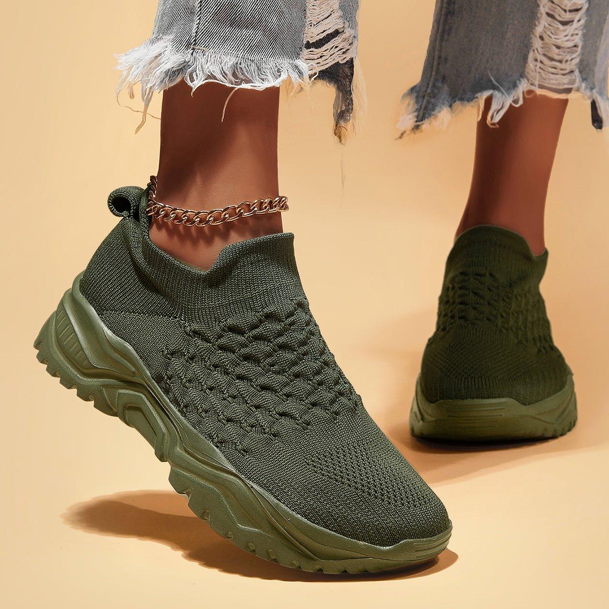 Ortho Cloud Slip Ons (Olive Green)