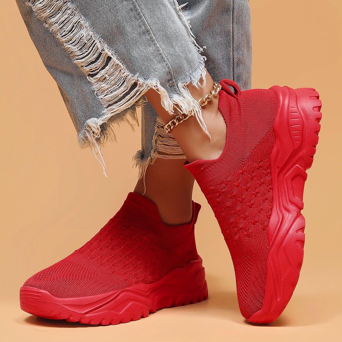 Ortho Cloud Slip Ons (Red Rose)