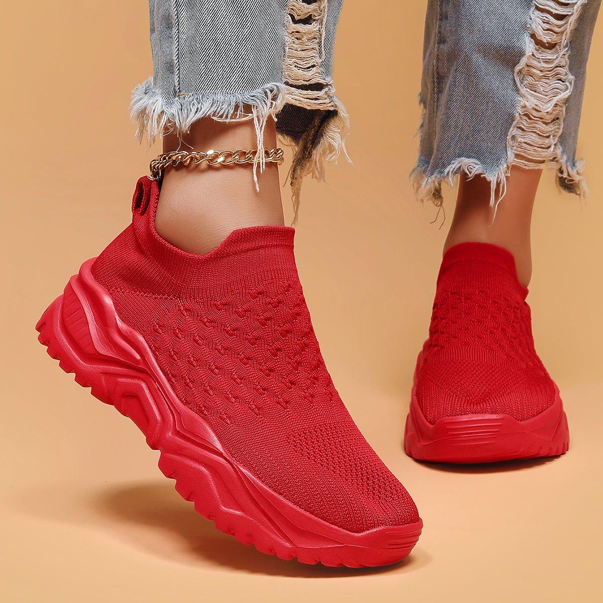 Ortho Cloud Slip Ons (Red Rose)