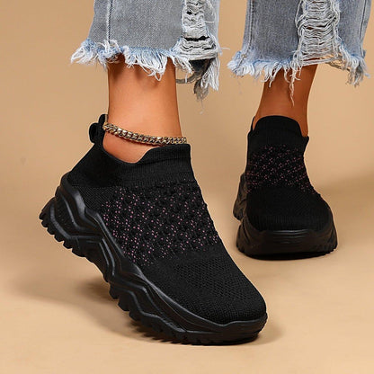 Ortho Cloud Slip Ons (Black Pink Polka Dots)